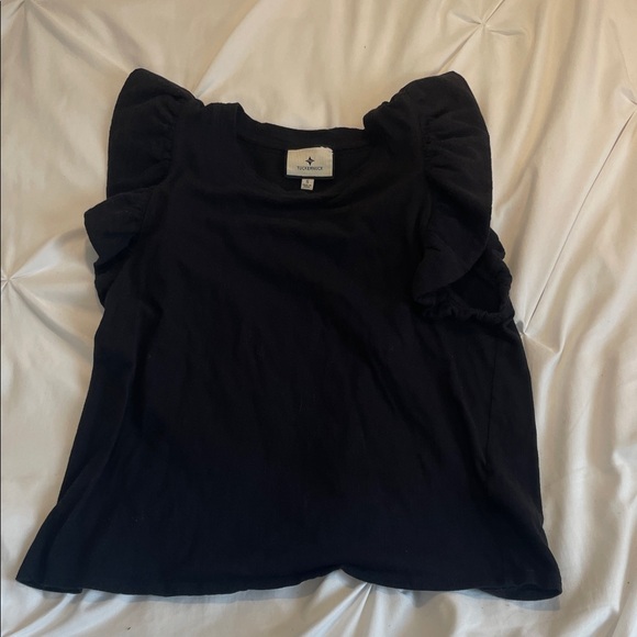 Tuckernuck Black ruffle Top - Picture 3 of 4
